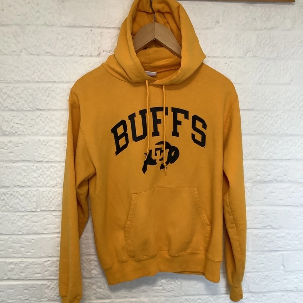 Champion Hoodie - Size S - Mustard - Buffs / Buffaloes- P2P 20โ - Picture 6 of 8